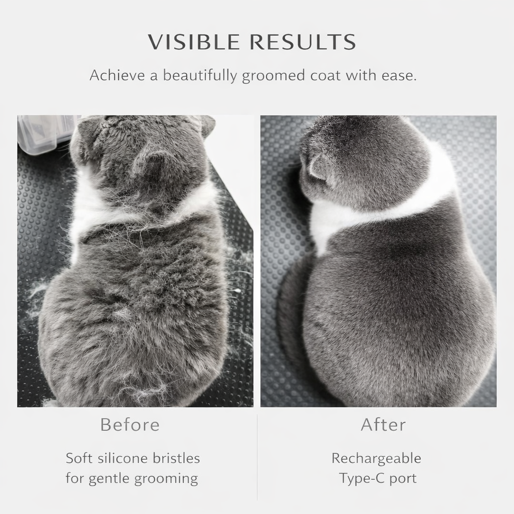 Coco Sniffs Steam Brush for Dogs & Cats | Self-Cleaning Steamy Grooming Brush